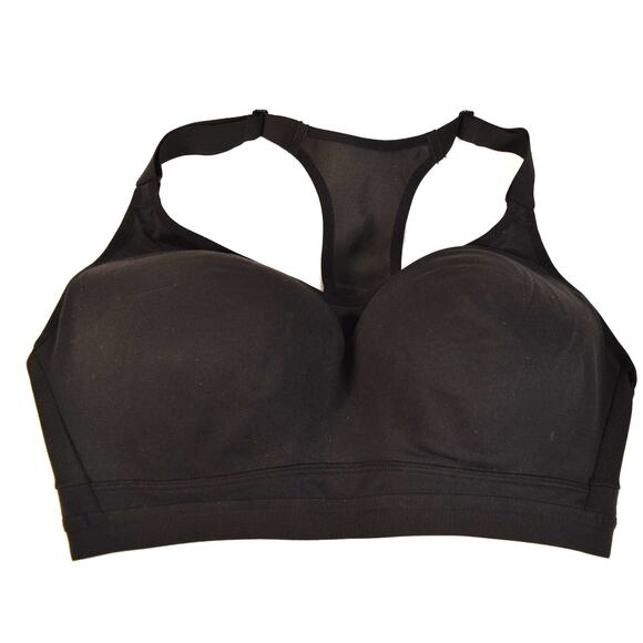 Victoria's Secret Black Bra Victoria Sport Racer Back Size Tag Removed Padded - Picture 1 of 5